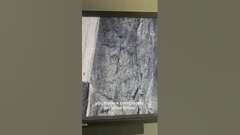 how to create an invisible folder