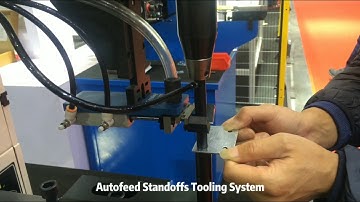 Fastener Insertion Machine With Autofeed Standoffs Feed Tooling