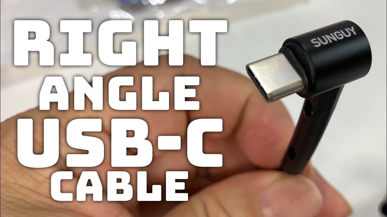 90 Degree Right Angle USB-C Cable 