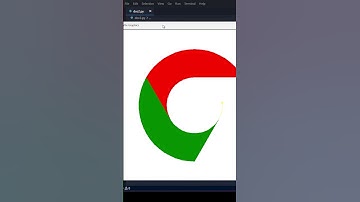 Draw a Chrome Logo 🔥🔥| chrome logo drawing using python Turtle #python #coding #shorts