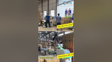 Cobot bốc xếp pallet Mikyo - Trạm robot bốc xếp Mikyo #cobot  #robotcongtac  #palletizingrobot