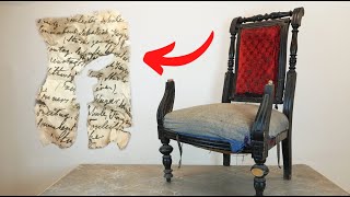 I restored a CHAIR and found MYSTERIOUS letter