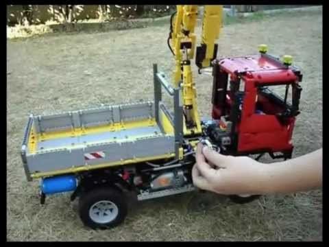 Lego IVECO Eurocargo crane truck 4x4 by Jaco4