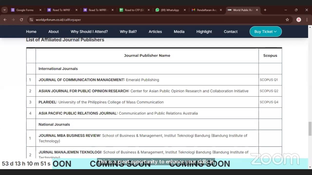 Road to WPRF: Global Communication Knowladge Conference (Strategic Communication)