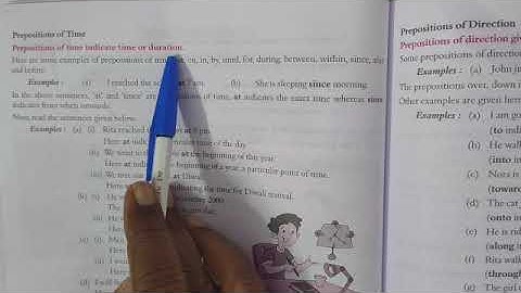 Class-VI English language Chapter-18 ( Prepositions and Their Correct Use)