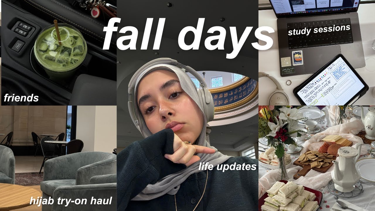 ОСЕННИЕ ДНИ В МОЕЙ ЖИЗНИ 🍂 учёба, друзья, кофейни, выбор хиджаба, новости жизни