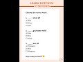 Learn Dutch A1 | Can You Fix This Question? ❓ | Day 3 Shorts