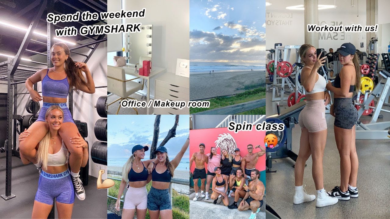 building our office/makeup room, spending the weekend with gymshark, workout with us!!