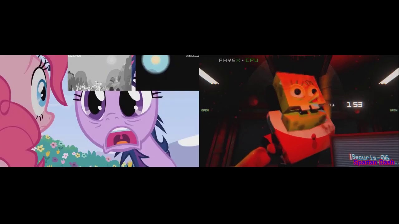 Multisource and FNAF Fan Games Sparta GOD Mix Parison