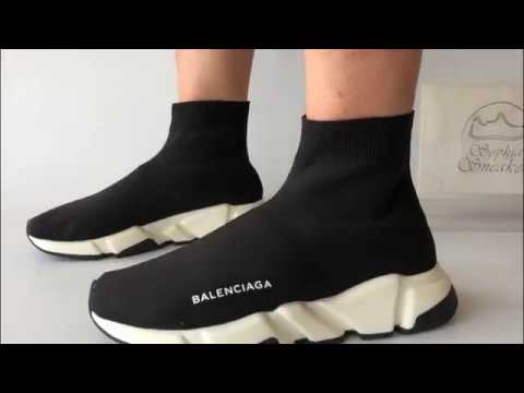 UA Balenciaga Black Speed Runner Sneakers On Foot Review