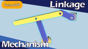 three bar linkage mechanism Fusion 360 tutorial [Beginner]