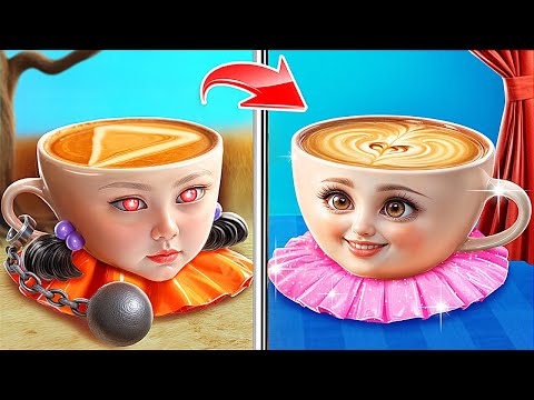 Balerina Cappuccina Makeover: De La Păpușa De Joc Squid La Brainrot Italian În Închisoare!