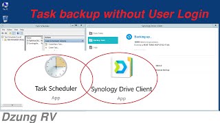 How to task schedule Synology Drive Client without login in Windows Server 2012 R2