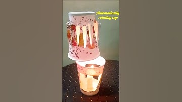 DIY💡⚡automatically rotating🛞🎡 papercup🍵lamp 🪔🛋️.Tell me the science behind this in comment section.