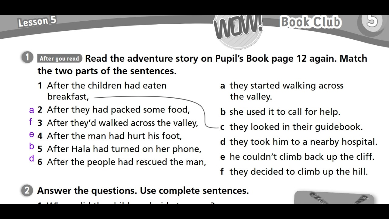 انجليزي الصف السابع كتاب التمارين صفحة 7 الفصل الثاني