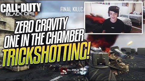 BO2 ZERO GRAVITY ONE IN THE CHAMBER TRICKSHOTTING! (4 SHOTS)