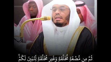 🌿سورة الحج(1-5) القارئ ياسر الدوسري 🌿