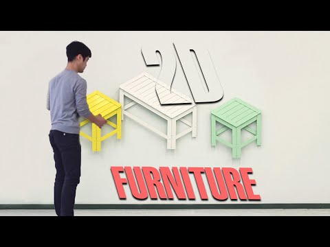 2D FURNITURE!!  for tiny apartments