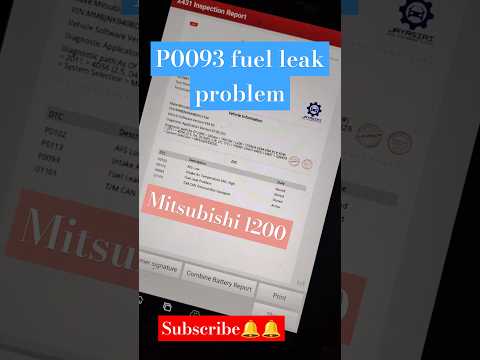 P0093 fuel leak problem #mitsubishi#l200triton #mechaniclife #overhauling #trending #trendingshorts