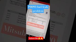 P0093 Fuel Leak Problem