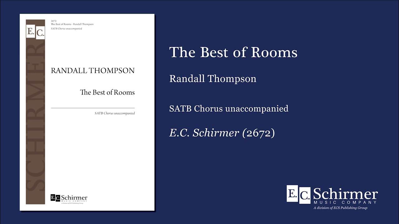 The Best of Rooms by Randall Thompson Scrolling Score YouTube