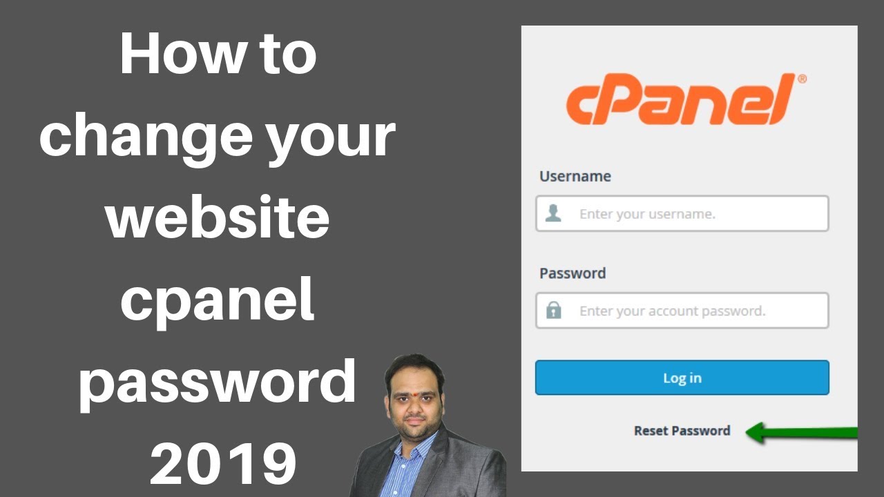 How to change your website cpanel password 2019 - YouTube