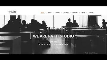 Patti   Parallax One Page WordPress Theme