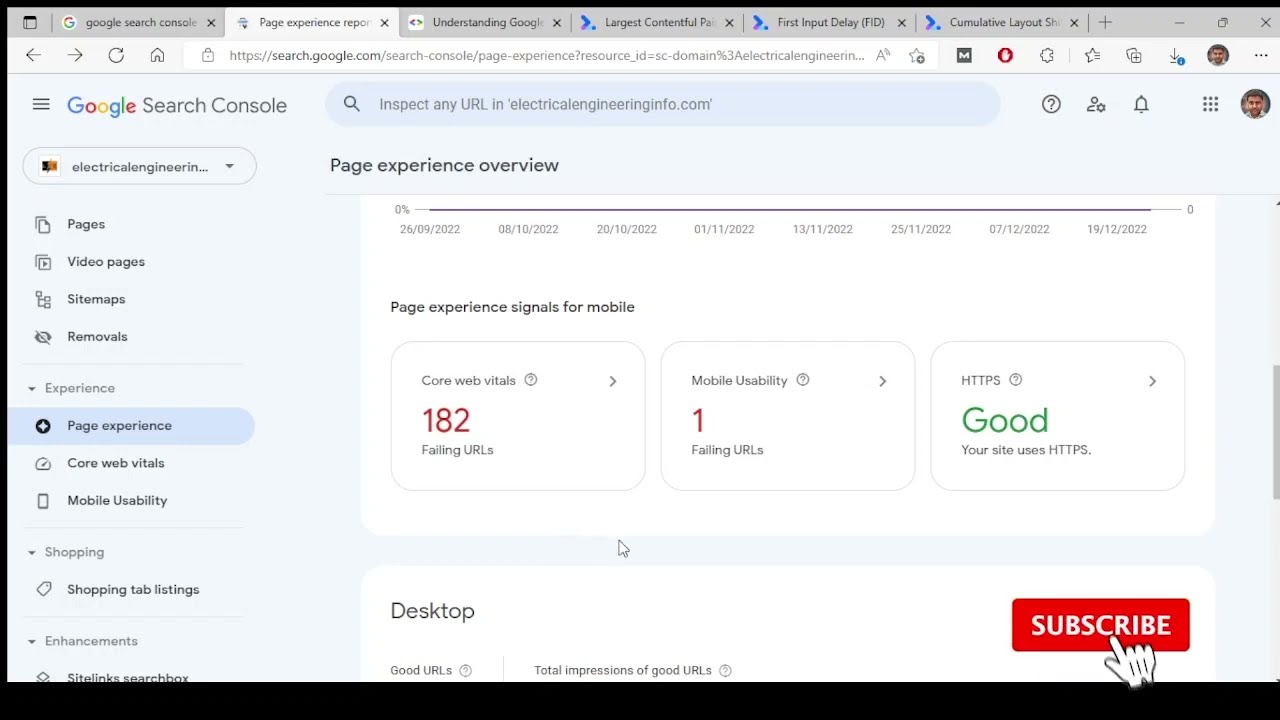 Page Experience, Core Web Vitals and Mobile Usability | Google Search Console - Part 6