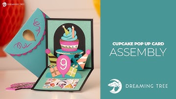 SVG File - Cupcake Pop Up Card - Assembly Tutorial (For Cricut, Silhouette, and ScanNCut)