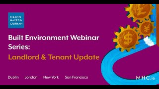Webinar: Built Environment Webinar Series - Landlord & Tenant Update