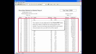 TradeLog MTM: Filing Taxes for Mark-to-Market Users