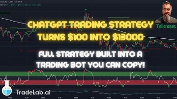 ChatGPT Trading Strategy Turns $100 Into $13000 ( FULL STRATEGY BUILT INTO A TRADING BOT FOR YOU)