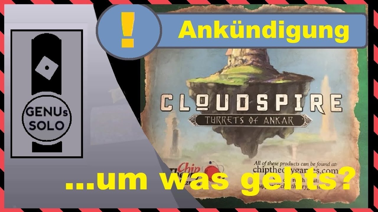 Cloudspire Ankündigung Kickstarter Chip Theory Games deutsch YouTube