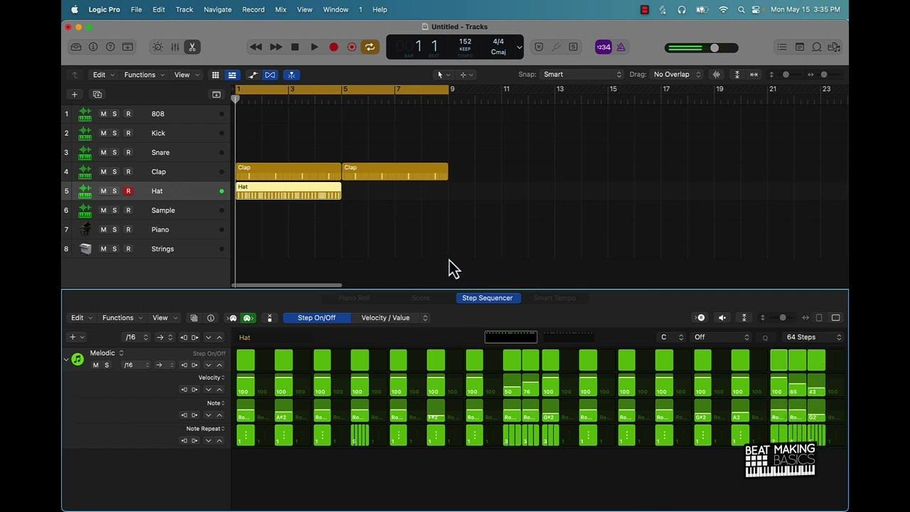 How To Make Trap Drums Using The Step Sequencer In Logic Pro X (2023