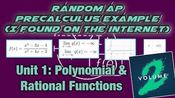 Random AP Precalculus Problems Unit 1: Polynomial and Rational Functions (Volume 2)