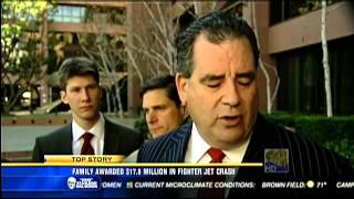 $17.8 Million Verdict in Trial where Navy/Marine Corps Jet Crashed into a Home