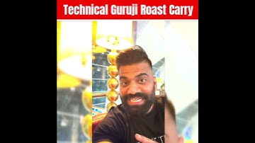 @TechnicalGuruji Roast @CarryMinati by his Savage Video !?😂 - Carryminati facts #shorts
