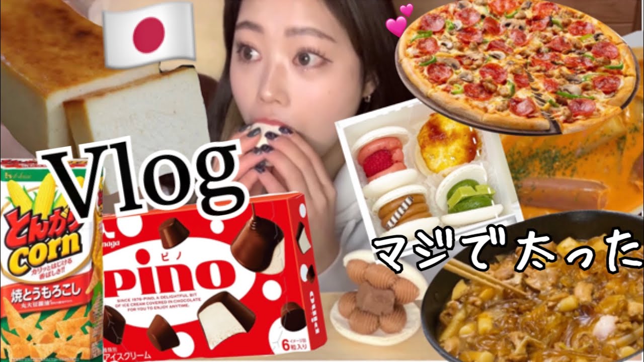 【モッパンVlog】憧れのロゼトッポギに、一人焼肉行って幸せの食べまくる日常☺️🍕