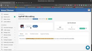 AttackDefence Lab ApPHP MicroBlog Remote Code Execution Solution