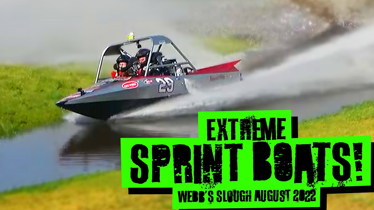 Extreme Jet Sprint Boat Racing - Webb's Slough 2022 August Event