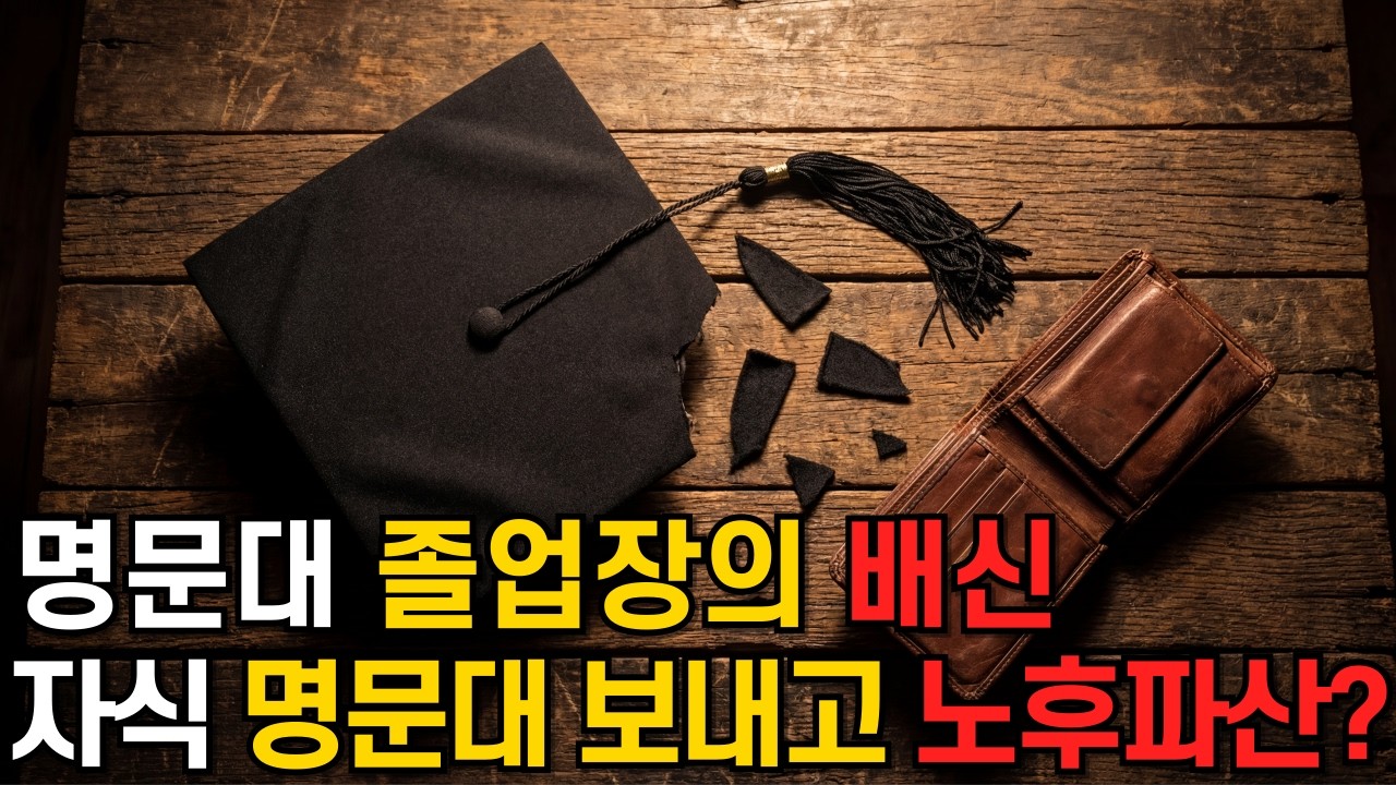 명문대 보내느라 자식 교육에 올인한 부부가 노후 파산하는 진짜 이유