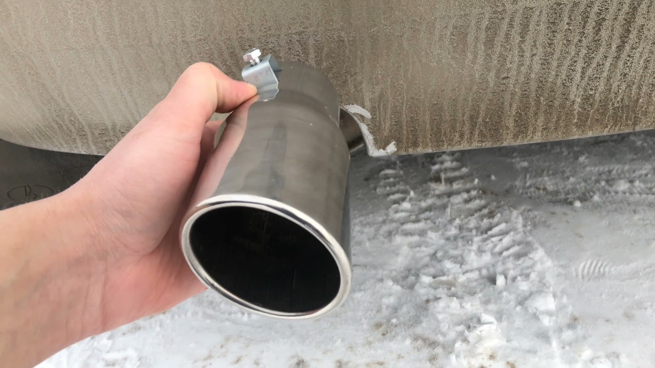 Двойной выхлоп калина 1
