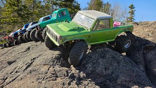 Gspeed/ ruptures /Rhino silent esc putting to work on that slick rock #3d #rc #crawler #tothetop