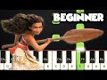 How Far I'll Go - Moana | BEGINNER PIANO TUTORIAL + SHEET MUSIC by Betacustic