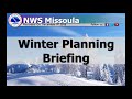 NWS Missoula Winter Weather Briefing