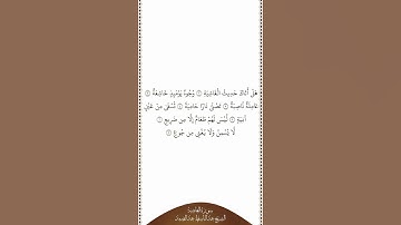 تلاوة في دقيقة | سورة الغاشية | الآيات من ١ إلى ٧ | الشيخ عبدالباسط عبدالصمد