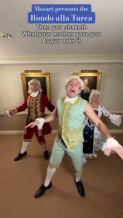 Mozart presents the “Rondo alla Turca” #mozart #classicalmusic #dancechallenge #comedy