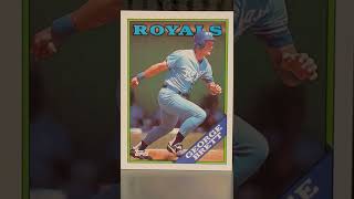 George Brett Kansas City Royals 1988 MLB baseball card review Legendary player Hall of Fame member
