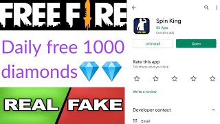 Spin King app real or fake | free diamonds | Garena free fire | Tech Lover DK screenshot 5