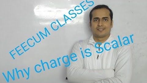 Why Charge is a scalar quantity.